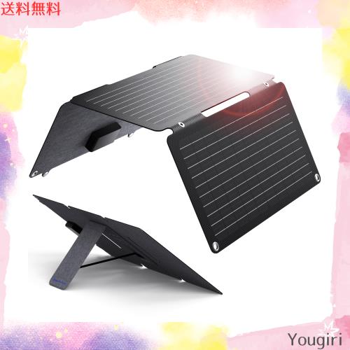 【2023年革新版】BigBlue 30W ソーラーパネル 3ポートDC/USB/PD20W 急速充電 小型 ETFE ソーラー 充電器 ソーラーチャージャー 折りたた