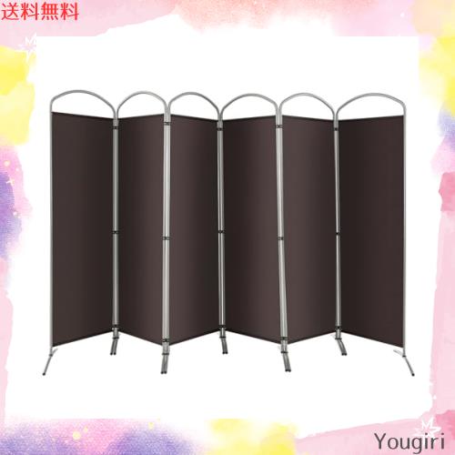 COSTWAY 間仕切り パーテーション 6連 幅331cm 高さ188cm 折りたたみ  