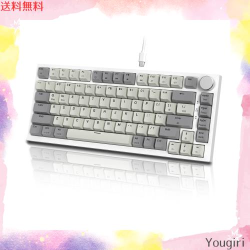 MAMBASNAKE K85 有線 75% RGBPBT カラー マッチング ゲーム メカニカル キーボード ー 磁気メカニカルゲーミングキーボードラピッドトリの通販は