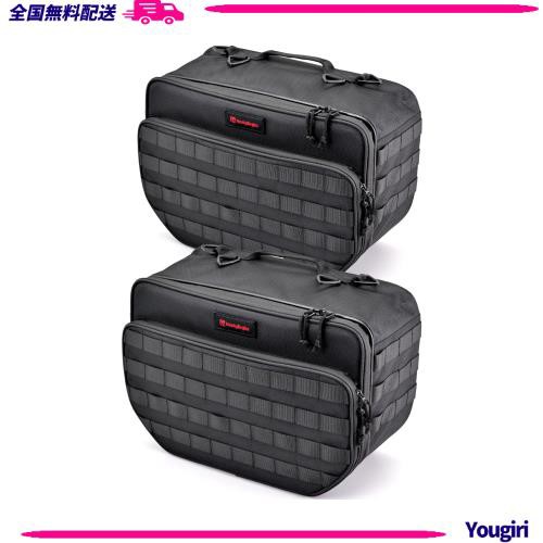 ヘンリービギンズ(Henly Begins) デイトナ バイク用 サイドバッグ 18L+18L ステー不要 補強フレーム 振り分けサイドバッグ DHS-43 40707,