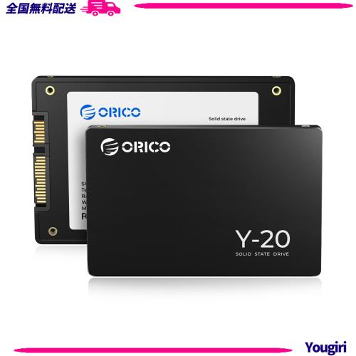 ORICO Y20 512GB 内蔵型SSD 2.5インチ 7mm 3D NAND採用 SATAIII 6Gb/s 最大読込：500MB/s (R:500MB/s、W:450MB/s) 内蔵SSD 高耐久
