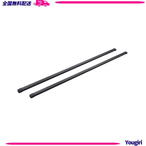 カーメイト(CARMATE) ルーフキャリア inno ベースバー スクエア 147cm ダブルキャップモデル INB147BK