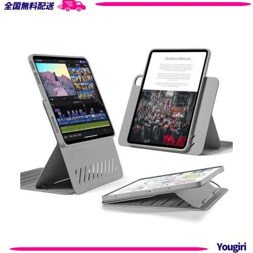 ESR iPad Air 11インチ ケース M2 (2024、第6世代)、iPad Air 第5/4世代 ケース(2022/2020)専用 取外し可能なマグネットカバー付き回転式の通販は 7,963円
