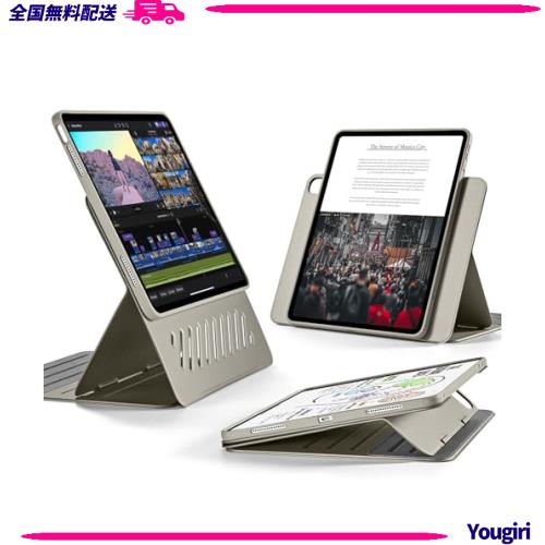 ESR iPad Air 13インチ ケース M2 2024専用 取外し可能なマグネットカバー付き回転式ケース 縦向き/横向きスタンド 9段階の角度調節可能 7,765円
