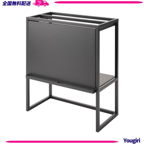 山崎実業(Yamazaki) 水槽ラック ブラック W61×D34×H70cm タワー tower