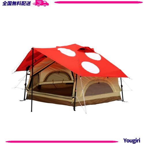 DOD(ディーオーディー) ミニキノコテント 快適でかわいいソロテント T2-930-RDの通販は 40,100円