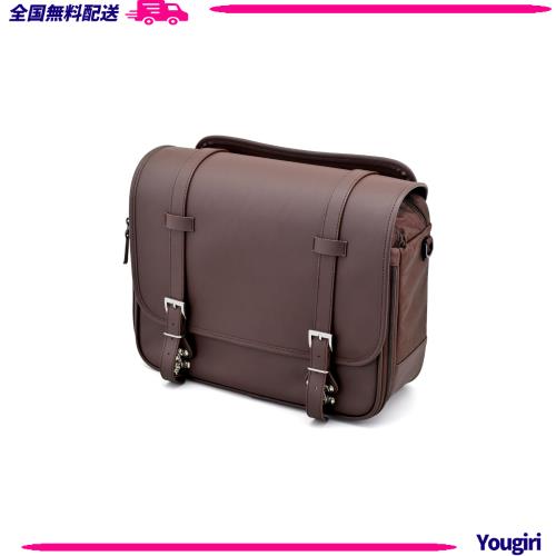 [Henly Begins] バイク用 サイドバッグ 18L インナー防水 DHS-58 ブラウン