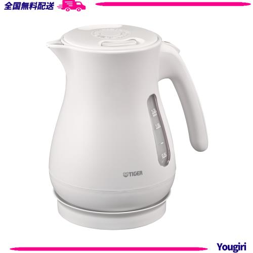 【WEB限定】タイガー魔法瓶(TIGER) 電気ケトル 湯沸かし 1.2L 転倒お湯漏れ防止 カラ炊き防止 省スチーム設計 マットホワイト PCL-N120WM