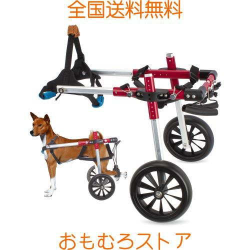 犬用車椅子 後肢リハビリサポート2輪歩行器 犬用カート補助輪 軽量 サイズ調整可能 小型・中型犬用 コーギー 柴犬など 老犬介護 (赤, M)｜au  PAY マーケット