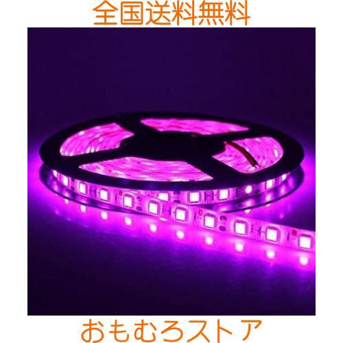 ledテープライト SMD5050高輝度 60LEDs/m 入電電圧12v 5m カット可能 車用LEDテープ 取付簡単 間接照明 飾り テープled  ピンク｜au PAY マーケット