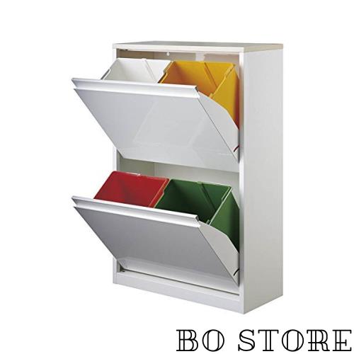 ダストボックス 4分別タイプ YY-WSB-60 ホワイト/メープルの通販は