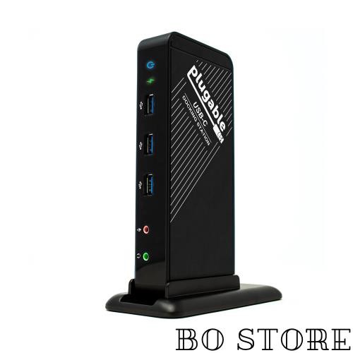 Plugable USB-C ドッキングステーション 60W 充電機能付き DP代替モード HDMI 有線LAN イーサネット USB3.0 x3 USB2.0 x2 音声入出力の通販は