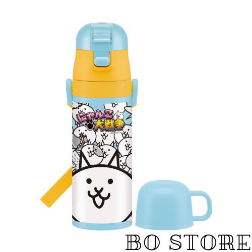 スケーター(Skater) 子供用 2WAY ステンレス キッズ 水筒 コップ付き にやんこ大戦争 430ml SKDC4-A