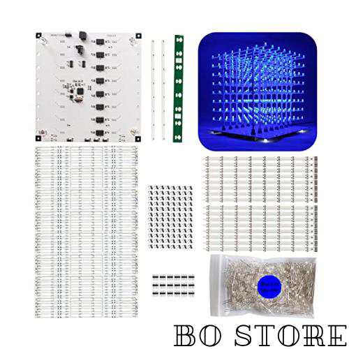 iCubeSmart 3D8P Led キューブ,DIY 電子 キット, Led cube はんだ付け