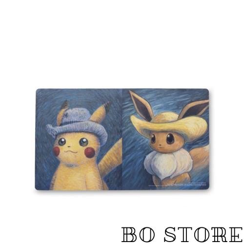ポケモンセンター:ポケモンセンター × ゴッホ美術館:ヴィンセントの自画像にインスパイアされたピカチュウ＆イーブイ プレイマット 9,708円