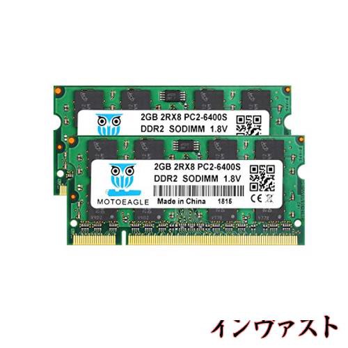 DDR2 800 PC2-6400 ノートPC用メモリ 2GB×2枚 2Rx8 200Pin 1.8V CL6 Non-ECC SO-DIMM Mac  対応の通販はau PAY マーケット - 秋田 なまはげパンチ！ au PAY マーケット店 | au PAY マーケット－通販サイト