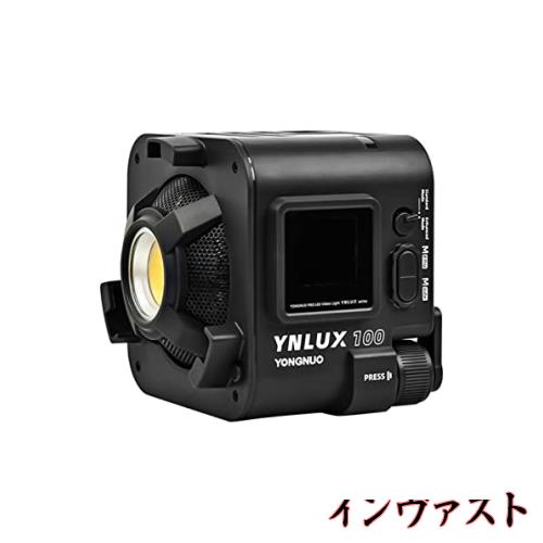 100W 3200K-5600K 調光可能 コンパクト LEDビデオライト COB写真フィルライト12照明効果 ボーエンスマウント 屋外 ポートレート Vlog ラの通販は