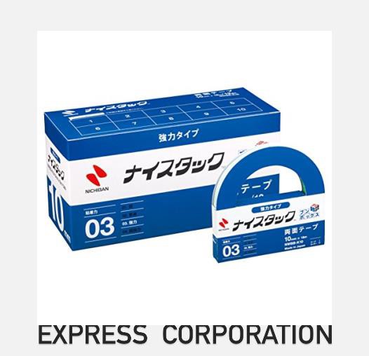 ニチバン 両面テープ ナイスタック (強力) 12巻入 10mm×18m NWBB-K10