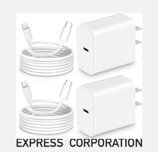 iPhone 充電器 20W PD 急速充電器[MFi/PSE認証済み/2個セッ1M+2M