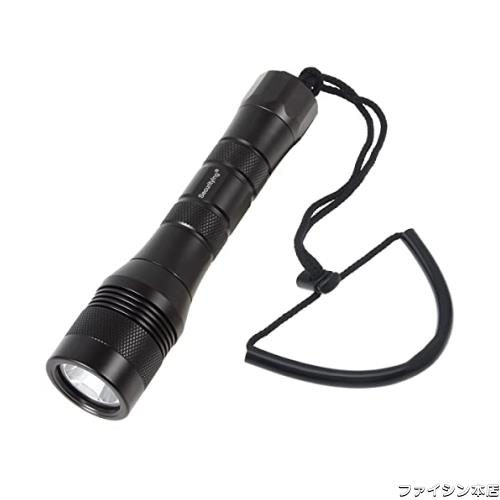 SecurityIng DF08 ダイビングライト 電池式 1050ルーメン 水中ライト ダイビング 水中150メートル IPX8防水 耐衝撃 ダイバーライト 水中の通販は