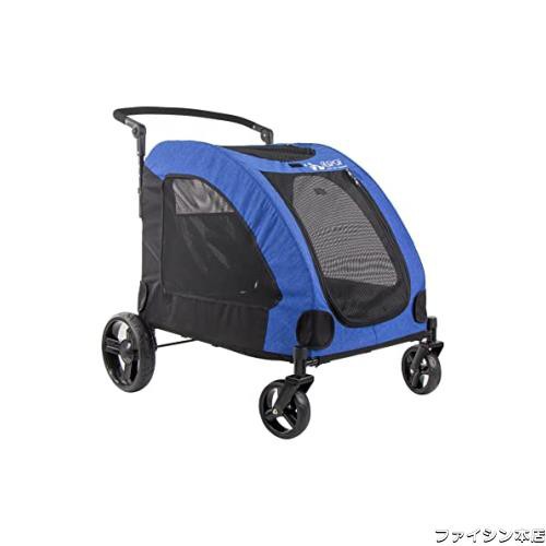 GPR ペットカート 犬用ベビーカー 犬 カート 猫 バギー 大型犬 多頭中小型犬・猫 3色 四輪 多頭用 介護用 多機能 前後で入り可能 ポケッ