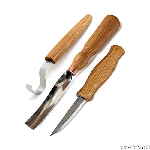 BeaverCraft S14 木製彫刻ツールキット 木製彫刻セット 木製彫刻フックナイフセット スプーン彫刻ツール スプーンナイフセット ボウル クの通販は