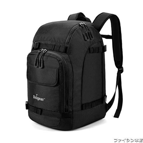 Unigear スノーボード バックパック スキー ブーツバッグ 大型 スキーヘルメット バッグ 大容量 55L 3色 (ブラック)の通販は