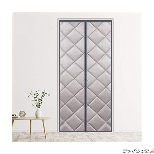 Liveinu コットンカーテン 玄関 ドア用 マグネット暖簾自動で閉まる 間仕切りカーテン 冬 厚い 冷暖房効率UP 省電対策 高断熱 遮光 ドア の通販は 5,035円