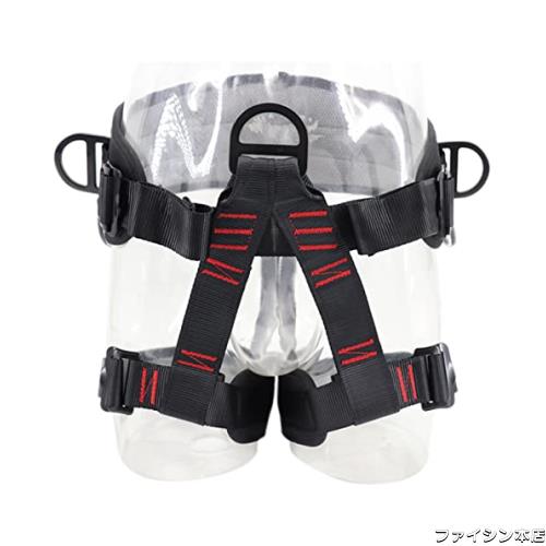 [TRIWONDER] シッティングクライミングハーネス 落下防止ベルト ウエストガード キャンプ安全ベルトロック 屋外 トレーニング 半身ハーネの通販は 5,171円
