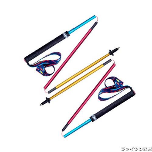 Azarxis トレッキングポール 折りたたみ 軽量 トレランポール 登山ストック 110cm 120cm 130cm トレイルランニング 登山用 ウォーキングの通販は