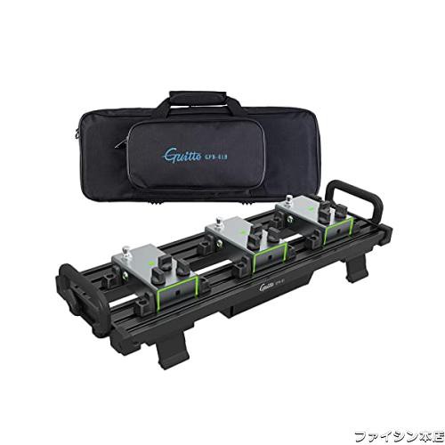 Guitto ギターエフェクター ペダルボード クランプブロック固定効果 アルミニウム合金超軽量キャリングバッグ付き (小) 黒の通販は