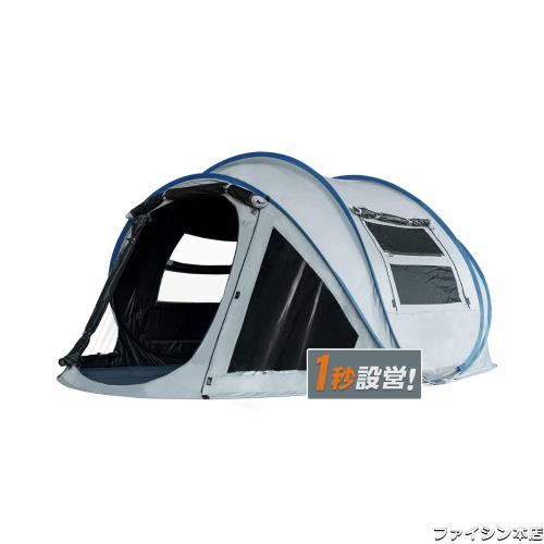 KAZOOキャンプ用自動屋外ポップアップテント防水用クイックオープニングテントキャリングバッグ付き4人用キャノピーの通販は 13,872円