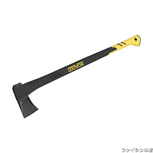 LEXIVON 斧・斧 キャンプ ・手斧、薪割り用斧、91.4cm (36インチ) 軽量ガラス繊維強化プラスチックのハンドル＆人間工学に基づいたTPRグの通販は 10,588円