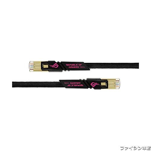ASUS ROG CAT7 CABLE 最大600MHzおよび10GB 転送速度 ネットワークケーブル （３M）の通販は