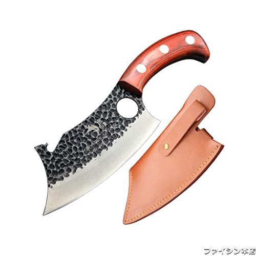 漁川 骨切り包丁 【一体式で堅牢な骨切りナイフ】 【栓抜き機能付き】 【アウトドアにも最適】 家庭用 魚 魚介 肉 骨 切る 捌くの通販は