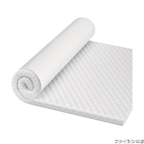 Homwarm マットレス ベットマット 高反発 敷布団 厚さ5cm 抗菌防湿 毛玉/汚れ防止 高通気性 高密度32D (シングル (97*195*5cm), 白)の通販は