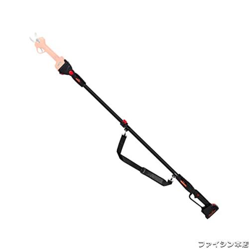 Kebtek電動剪定鋏の延長ポール 2段伸縮式 長さ1.2-1.8m 高枝切り 延長レバー 軽量 アルミ合金延長ロッド Kebtek電動ハサミB05532 B05530