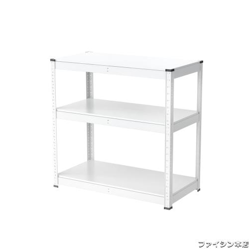 Umimileラック スチールラック 幅80cm 3段 耐荷重120kg/段 メタルラック (幅80×奥行40×高さ80cm, ホワイト) 9,074円