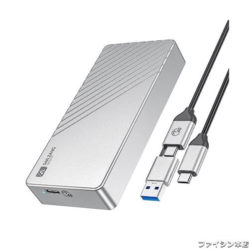 M.2 SSD 外付けケース40Gbps USB4.0 NVMe M.2 SSDケース 高放熱 Thunderbolt 3/4 ポータブル SSD外付けケース アル アルミニウム製 エンの通販は 16,470円