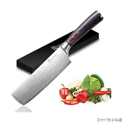 菜切り包丁 PAUDIN 165mm 高炭素ドイツ製ステンレス 両刃包丁 野菜切り/果物切/肉切り 万能包丁 プレセントの通販は