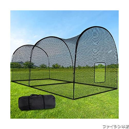 バッティングケージ 野球ネット バッティングネット 野球練習場 野球 練習用 打者用 打撃練習 3.6×6.7×3.0m 大型 屋外用 組み立て式 飛の通販は