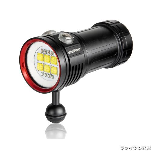 ダイビングライト、LetonPower L24 12000Lumens 水中ライト, 100m 水中ライト ダイビング、水中ライト ダイビング, タイプC充電 潜水用 の通販は