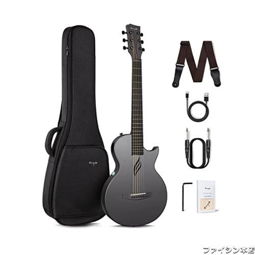 Enya Nova Go SP1アコースティック?エレキギター・カーボン一体成型ミニギター AcousticPlusピックアップ付き、ギターケースとギター両