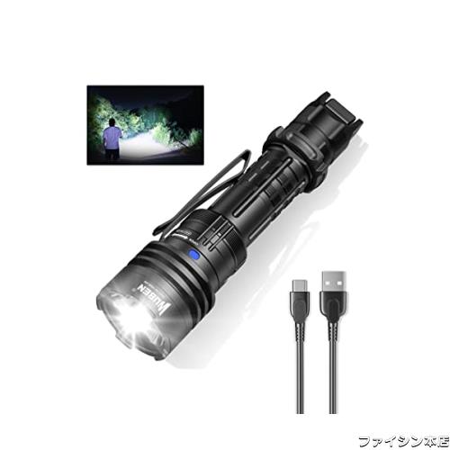 WUBEN(ウーベン) T1 懐中電灯 2000ルーメン 498メートル EDC 戦術懐中電灯 戦術ライト タクティカルライト ハンディライト フラッシュラの通販は 13,927円