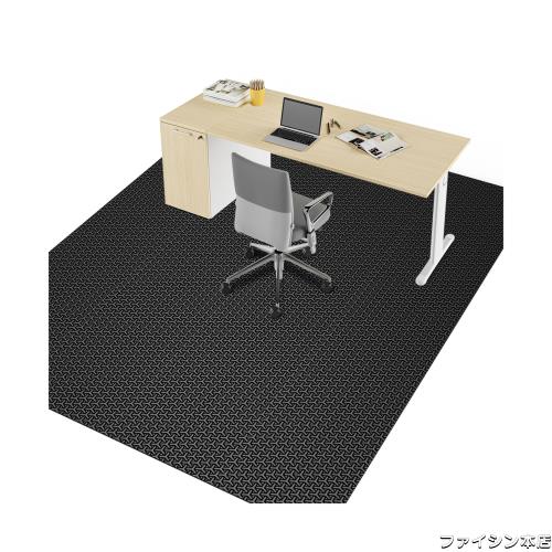 デスクごとチェアマット ゲーミングチェアマット ダイニングマット 床保護マット SALLOUS Y字柄 超大判 特大サイズ180×240cm PVC 抗菌 の通販は