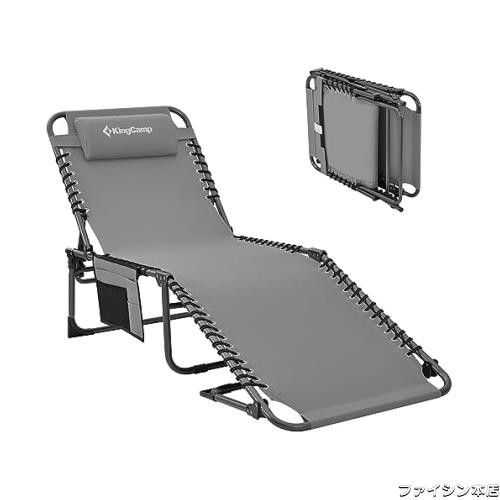KingCamp コットキャンプ 折りたたみ サマーベッド 5段階調節 コット/チェア/ベンチ三用 簡易ベッド アウトドアベッド 丈夫 120KG高耐荷の通販は 12,037円