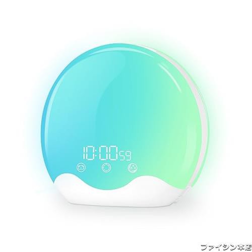TITIROBA 目覚まし時計 光 めざまし時計 YABAE Wake Up Light ウェイクアップ ライト 置き時計 光目覚まし スリープタイマー スヌーズ ラの通販は