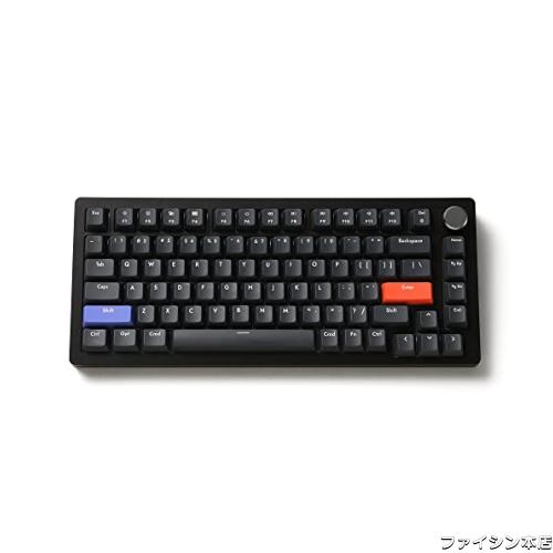DrunkDeer A75 ラピッドトリガー キーボード メカニカル TKL 磁気スイッチRGB 有線 USB コンパクトゲーミング用 82キー ノブ付き ゴースの通販は