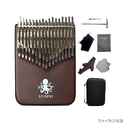 OCTOPUS 34キー親指ピアノ楽器 。親指ピアノ楽器のアップグレードバージョン、グランドピアノ機器 金属ボタン かい音色は、延音は長く響の通販は