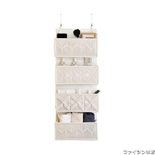 Umlaca 吊り下げ収納 掛け式 ドア掛け収納式ポケット玄関吊り下げ収納ボックス ウォールポケット ハンギング収納 クローゼット 小物入れ4の通販は 5,096円